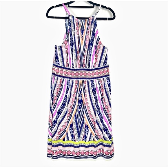 London Times Dresses & Skirts - LONDON TIMES HALTER NECK MINI DRESS SIZE 12